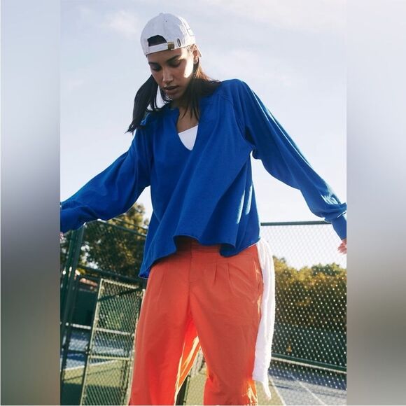 Free People Movement Reflect Layer Long Sleeve Tee in Midatlantic Small - Picture 7 of 7